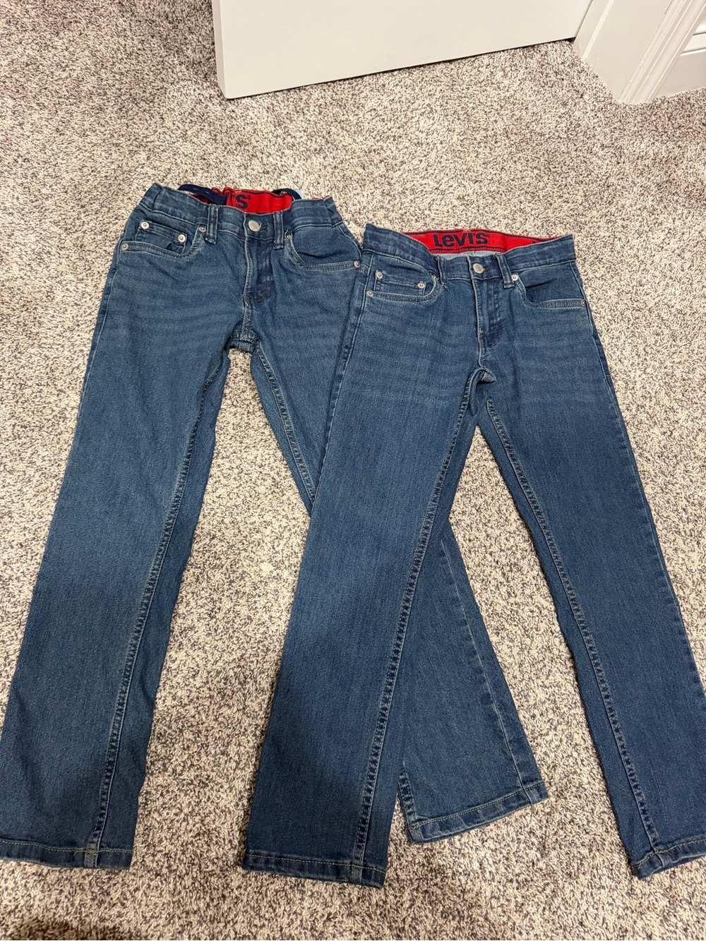 Levi's 511 (2) Boys Blue Denim Jeans Size 8/25 Regular Medium Wash